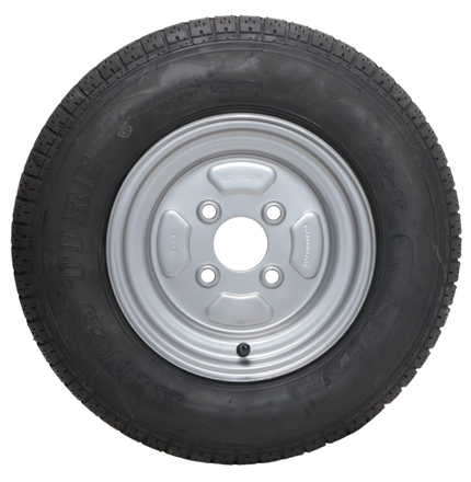 Cantonal Roue complète de remorque - 145-10 - entraxe : 4x100 - capacité de charge : 325 kg - diamètre du moyeu : 60 mm - 6PR