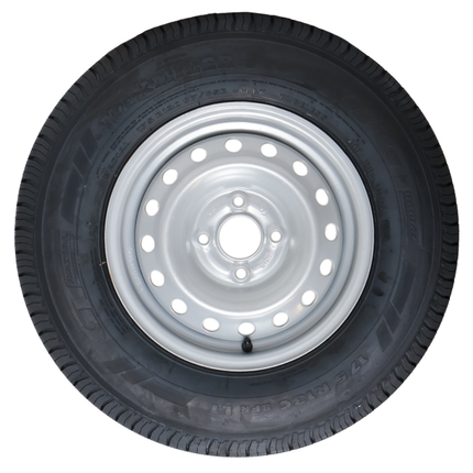 Cantonal Roue complète de remorque - 175R13C - entraxe : 4x100 - capacité de charge : 650 kg - diamètre du moyeu : 57 mm