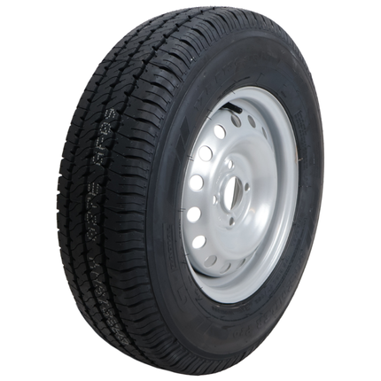 Cantonal Roue complète de remorque - 175R13C - entraxe : 4x100 - capacité de charge : 650 kg - diamètre du moyeu : 57 mm