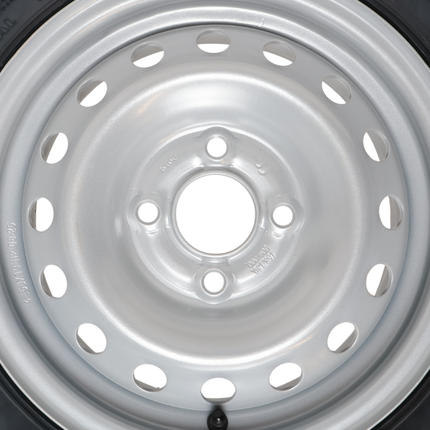 Cantonal Roue complète de remorque - 175R13C - entraxe : 4x100 - capacité de charge : 650 kg - diamètre du moyeu : 57 mm