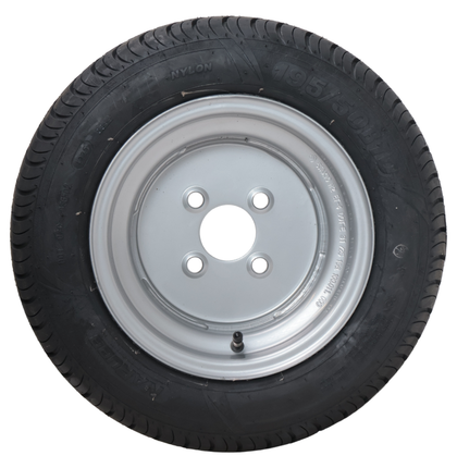 Cantonal Roue complète de remorque - 18x8.00-10 / 195/50 B10 - entraxe : 4x100 - capacité de charge : 750 kg - diamètre du moyeu : 60 mm - 10PR
