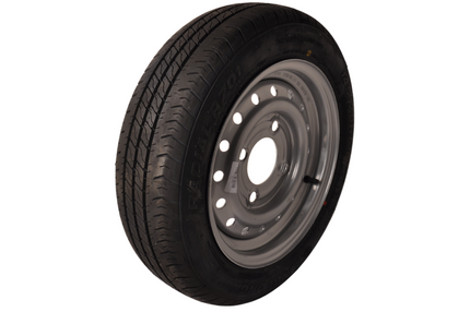 Cantonal Roue complète - pneu 145/70R13 + jante - pas : 4x130 - capacité de charge 375 kg - diamètre du moyeu 85 mm