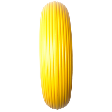 Cantonal Roue de brouette - 4.00-8 - bandage plein/anti-fuite et jante en plastique noir - charge maximale de 150 kg - diamètre du trou d'axe/moyeu de 20 mm