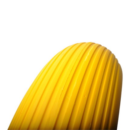 Cantonal Roue de brouette - 4.00-8 - bandage plein/anti-fuite et jante en plastique noir - charge maximale de 150 kg - diamètre du trou d'axe/moyeu de 20 mm