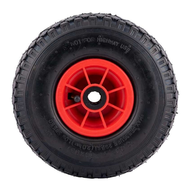 Cantonal Roue de chariot 3.00-4 - bandage pneumatique - 125 kg - 20 mm trou d'axe/diamètre de moyeu - roulements à rouleaux inclus