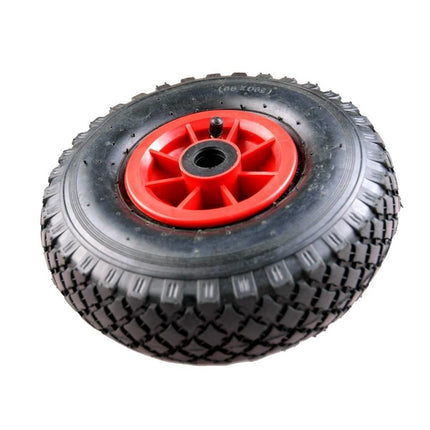 Cantonal Roue de chariot - 3.00-4 - bandage pneumatique - capacité de charge : 125 kg - trou d'axe/diamètre de moyeu 20 mm - roulements à rouleaux inclus