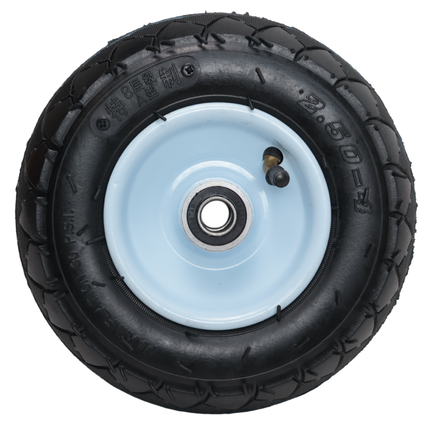 Cantonal Roue de diable - 2.50-4 - pneu gonflable et jante en acier - charge maximale 100 kg - diamètre d’axe/moyeu : 16 mm - y compris roulement à billes