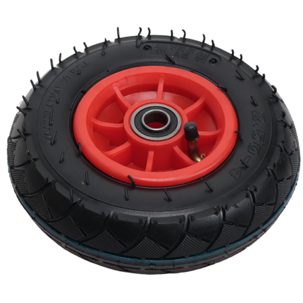Cantonal Roue de diable - 2.50-4 - pneu gonflable et jante en plastique - charge maximale 100 kg - diamètre d’axe/moyeu : 16 mm - y compris roulement à billes