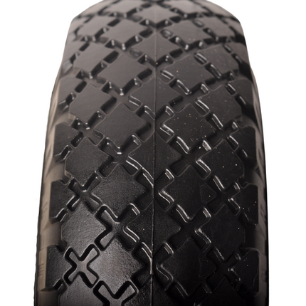 Cantonal Roue de diable - 3.00-4 - anti-fuite et jantes en plastique - charge max. 125 kg - diamètre trou d'axe/nombre de moyeux 25 mm - roulements à rouleaux inclus