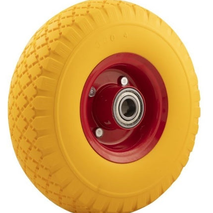 Cantonal Roue de diable - 3.00-4 - pneu plein et jante en acier - capacité de charge maximale 100 kg - diamètre trou d'axe/nombre de moyeux 20 mm - roulements à billes inclus