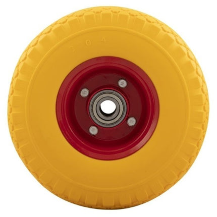 Cantonal Roue de diable - 3.00-4 - pneu plein et jante en acier - capacité de charge maximale 100 kg - diamètre trou d'axe/nombre de moyeux 20 mm - roulements à billes inclus