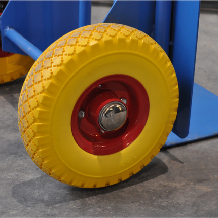 Cantonal Roue de diable - 3.00-4 - pneu plein et jante en acier - capacité de charge maximale 100 kg - diamètre trou d'axe/nombre de moyeux 20 mm - roulements à billes inclus