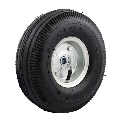 Cantonal Roue de diable - 3.50-4 - bandage pneumatique et jante en acier - charge maximale 75 kg - trou d'axe/diamètre de moyeu 16 mm - roulements à billes inclus