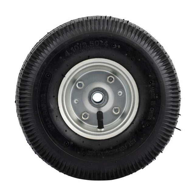 Cantonal Roue de diable - 3.50-4 - bandage pneumatique et jante en acier - charge maximale 75 kg - trou d'axe/diamètre de moyeu 16 mm - roulements à billes inclus