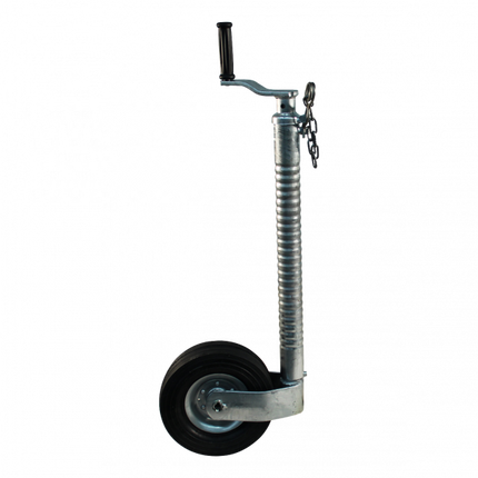 Cantonal Roue jockey - 48 mm - striée - capacité de charge maximale de 250 kg - jante en acier - convient à IFor Williams