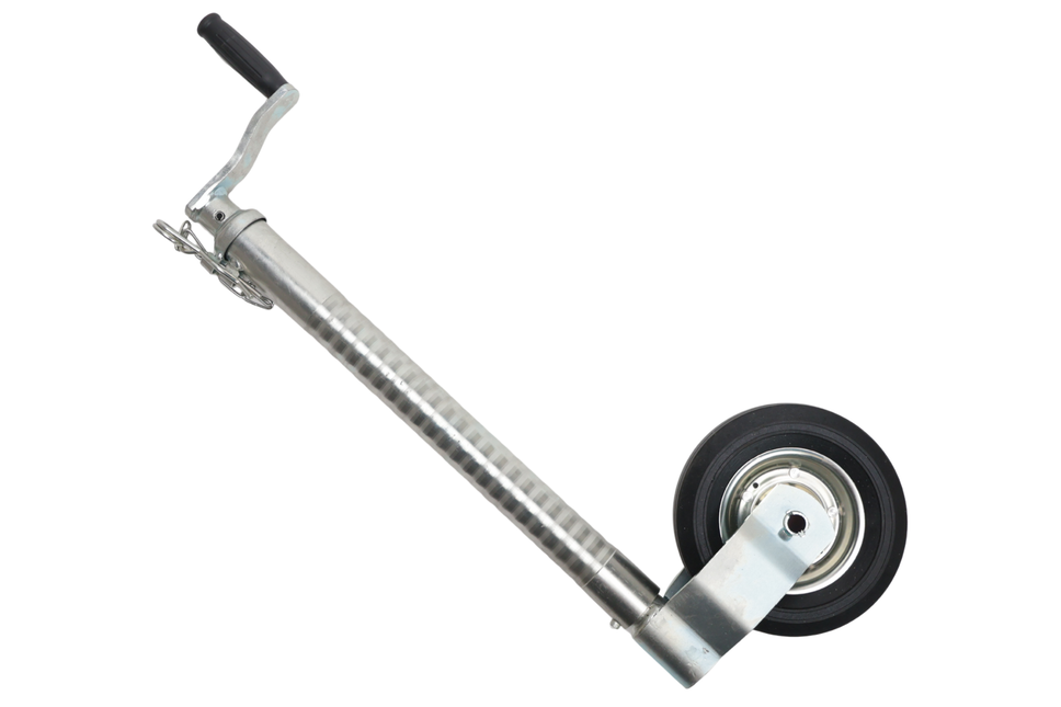 Cantonal Roue jockey - 48 mm - striée - capacité de charge maximale de 250 kg - jante en acier - convient à IFor Williams