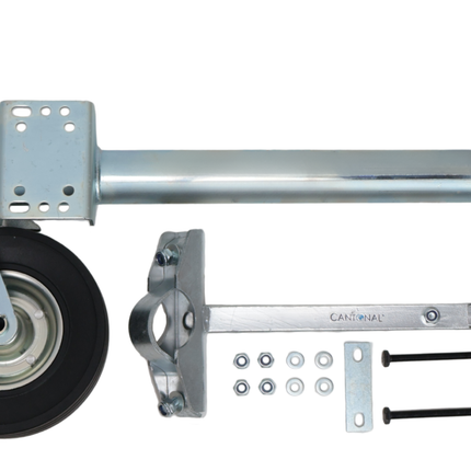 Cantonal Roue jockey 60 mm extra longue avec renfort