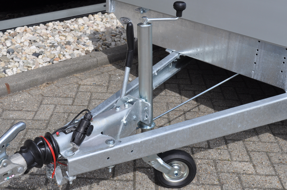 Cantonal Roue jockey 60 mm rond automatique pliante