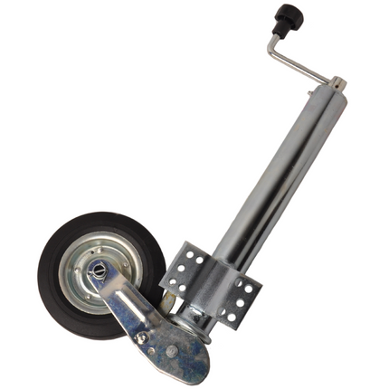 Cantonal Roue jockey - 60 mm rond - automatique pliante