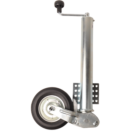 Cantonal Roue jockey - 60 mm rond - capacité de charge : 250 kg - automatique pliante