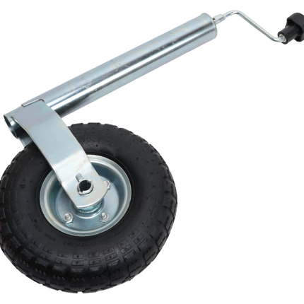 Cantonal Roue jockey avec pneu gonfable - 48 mm - capacité de charge : 150 kg - jante en acier