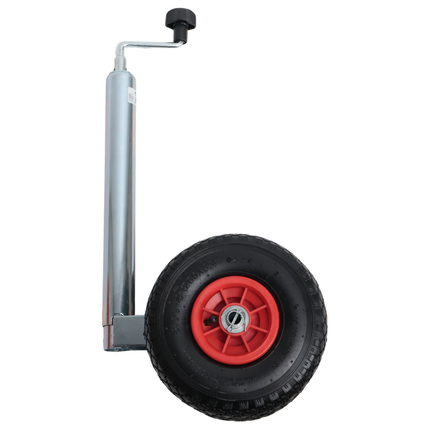 Cantonal Roue jockey double - 48 mm - capacité de charge : 180 kg - pneus gonfables