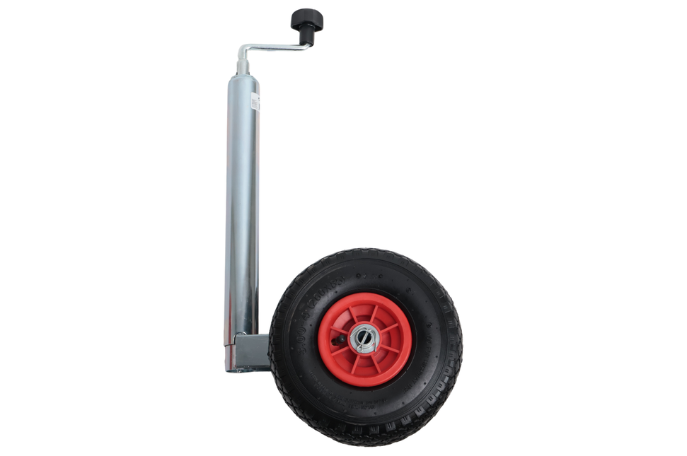 Cantonal Roue jockey double - 48 mm - capacité de charge : 180 kg - pneus gonfables