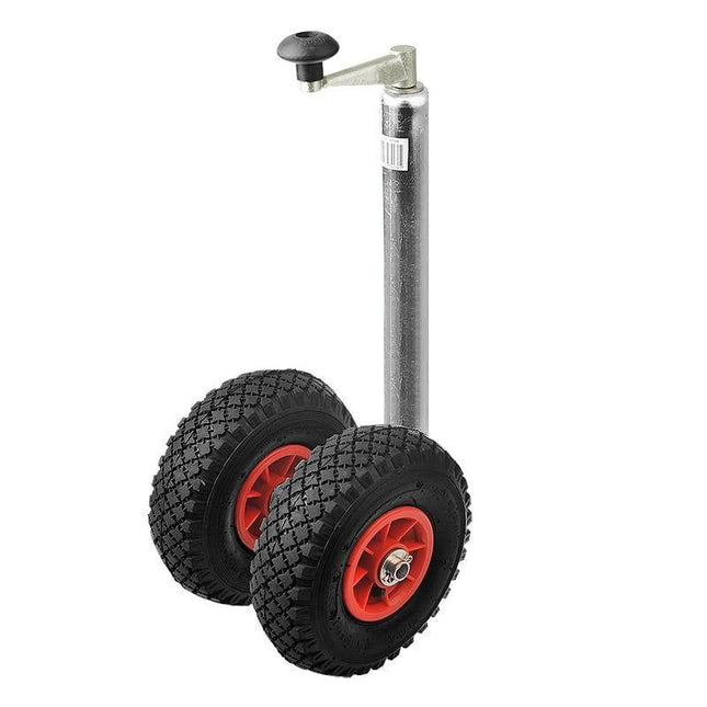 Cantonal Roue jockey double avec pneus gonfables
