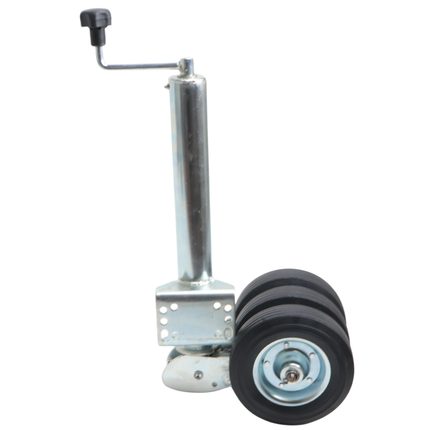 Cantonal Roue jockey pliable - 60 mm - capacité de charge : 250 kg - 3 roues massives