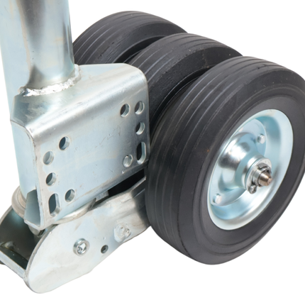 Cantonal Roue jockey pliable - 60 mm - capacité de charge : 250 kg - 3 roues massives