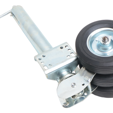 Cantonal Roue jockey pliable - 60 mm - capacité de charge : 250 kg - 3 roues massives