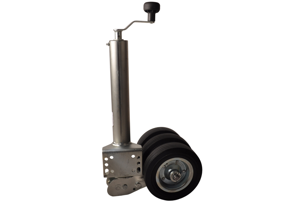 Cantonal Roue jockey pliable de 60 mm - Capacité de charge statique de 250 kg - 3 roues massive