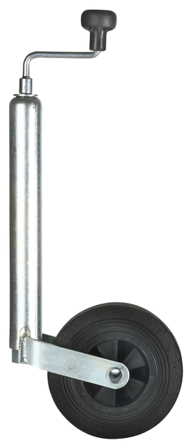 Cantonal Roue jockey pour remorque/semi-remorque - 48 mm rond - jante plastique