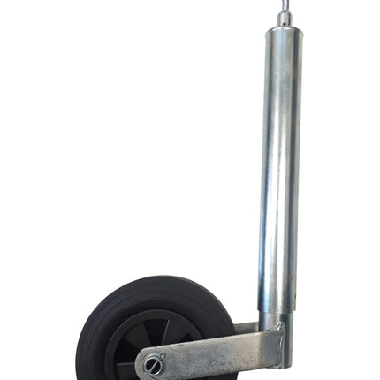 Cantonal Roue jockey pour remorque/semi-remorque - 48 mm rond - jante plastique