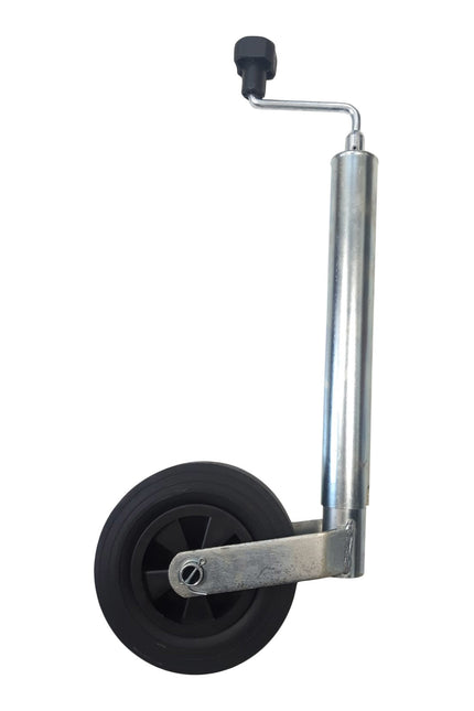 Cantonal Roue jockey pour remorque/semi-remorque - 48 mm rond - jante plastique