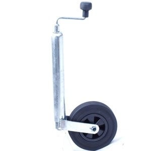 Cantonal Roue jockey pour remorque/semi-remorque - 48 mm rond - jante plastique