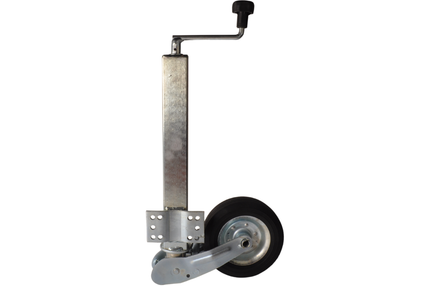 Cantonal Roue jockey repliable - carré 60 mm - capacité de charge : 250 kg - grande plaque de montage