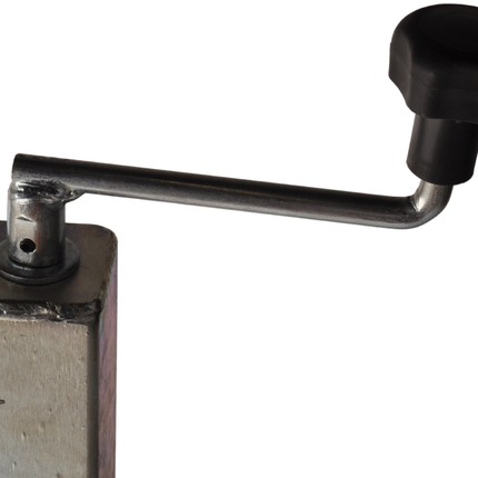 Cantonal Roue jockey repliable - carré 60 mm - grande plaque de montage