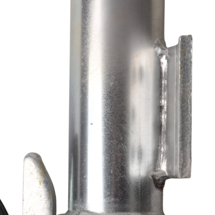 Cantonal Roue jockey repliable - carré 60 mm - grande plaque de montage