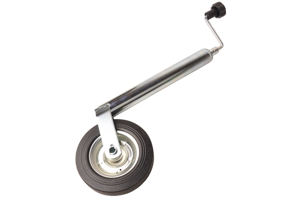 Cantonal Roue jockey - ronde 48 mm - capacité de charge : 150 kg - pneus en caoutchouc et Jante en acier