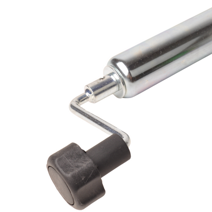 Cantonal Roue jockey - ronde diamètre 48 mm - pneus en caoutchouc et Jante en acier