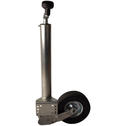Cantonal Roue jockey - rondes 60 mm - capacité de charge : 500 kg automatiques - plus long