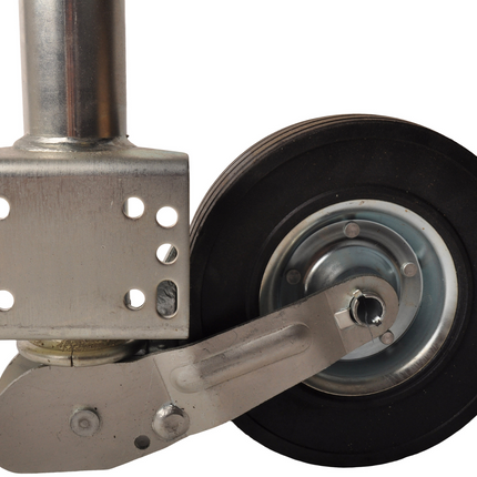 Cantonal Roue jockey - rondes 60 mm - capacité de charge : 500 kg automatiques - plus long