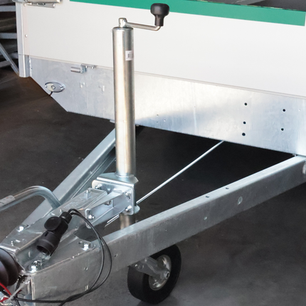 Cantonal Roue jockey - rondes 60 mm - capacité de charge : 500 kg automatiques - plus long