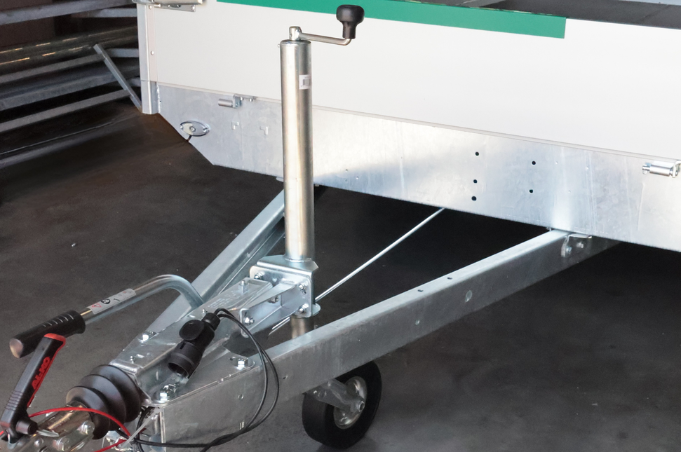 Cantonal Roue jockey - rondes 60 mm - capacité de charge : 500 kg automatiques - plus long