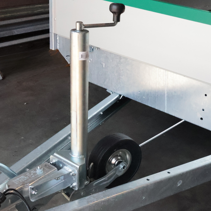 Cantonal Roue jockey - rondes 60 mm - capacité de charge : 500 kg automatiques - plus long