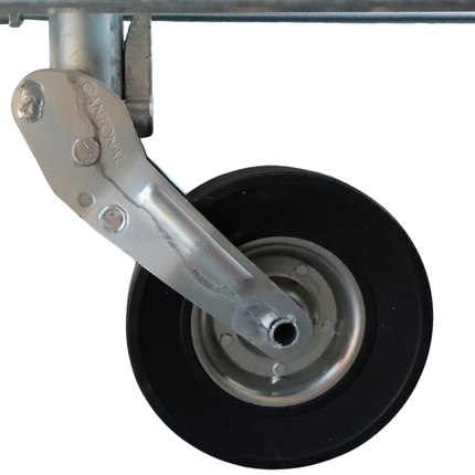 Cantonal Roue jockey - rondes 60 mm - capacité de charge : 500 kg automatiques - plus long