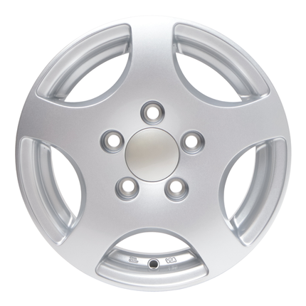 Cantonal Roue libre 13 pouces en alliage léger pour Remorque - 5Jx13 (5x112) 750 kg - ET30 - argent