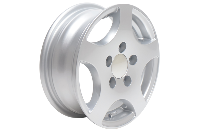 Cantonal Roue libre 13 pouces en alliage léger pour Remorque - 5Jx13 (5x112) 750 kg - ET30 - argent