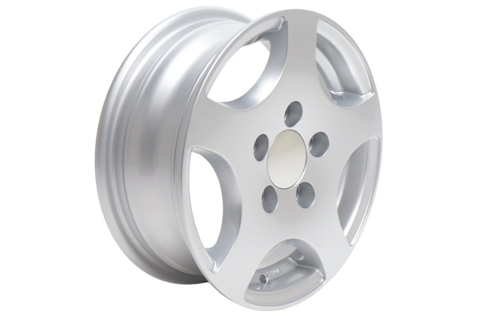 Cantonal Roue libre 13 pouces en alliage léger pour Remorque - 5Jx13 (5x112) 750 kg - ET30 - argent